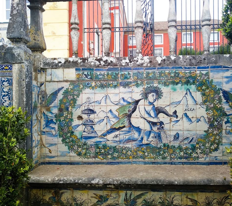 Pałac Fronteira - panel z przedstawieniem personifikacji Wody