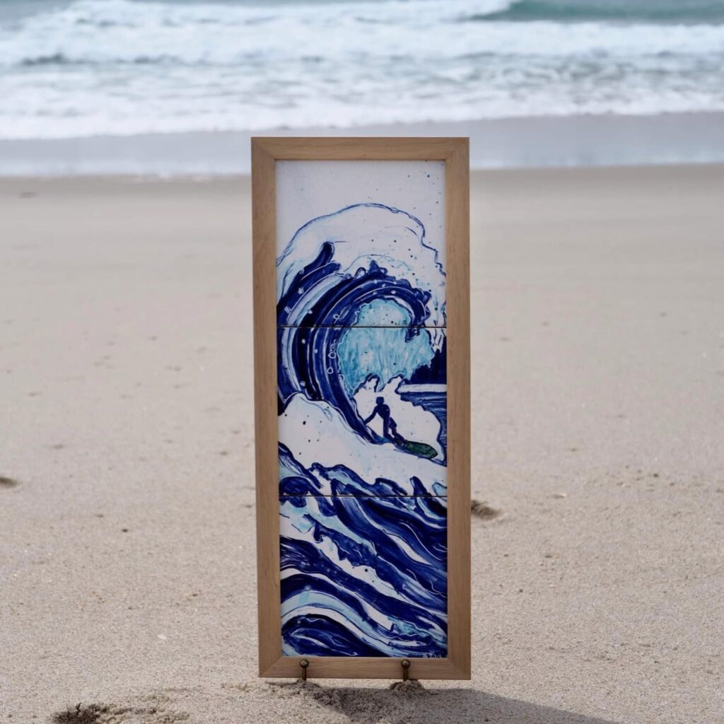 kafelki inspirowane oceanem - kolekcja ONDA - surfer