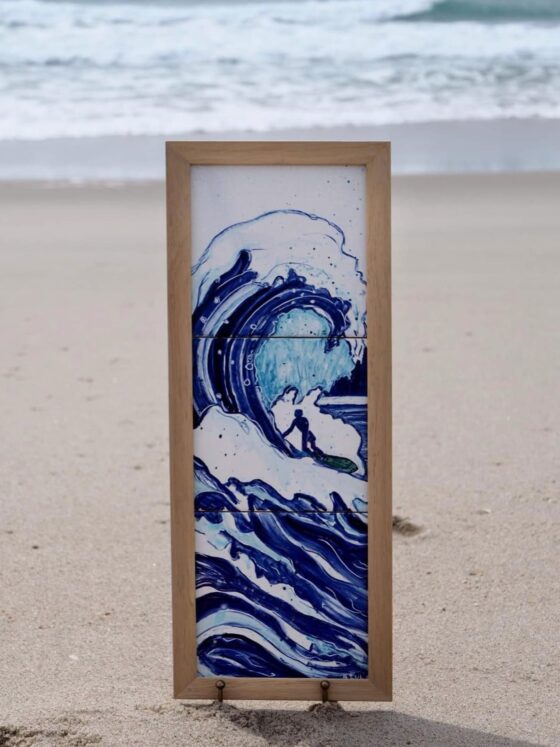 kafelki inspirowane oceanem - kolekcja ONDA - surfer