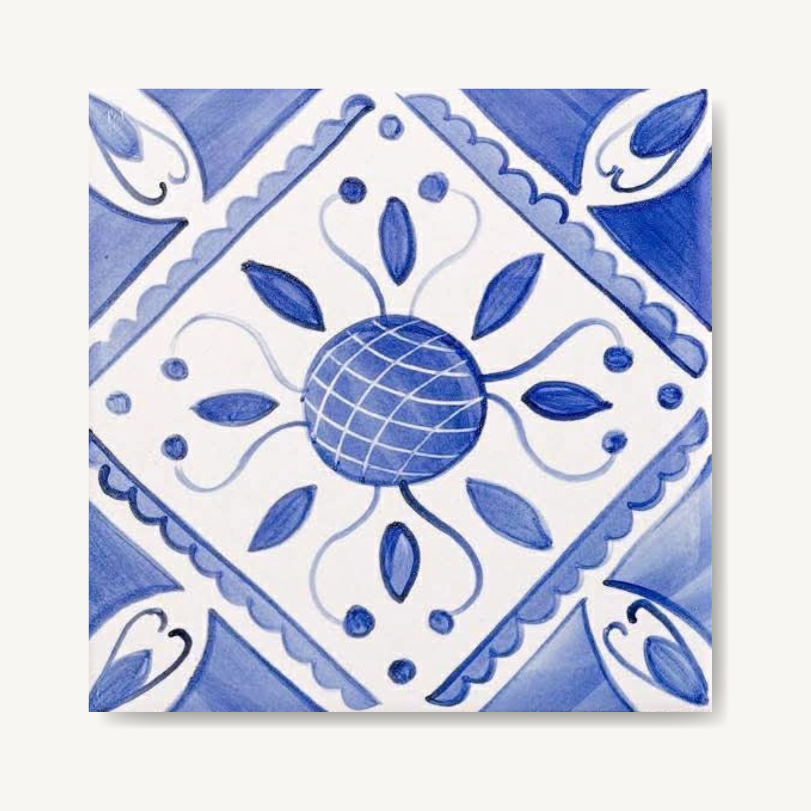 Nasycony wzór portugalski obowiązkowo w kolorze niebieskim!