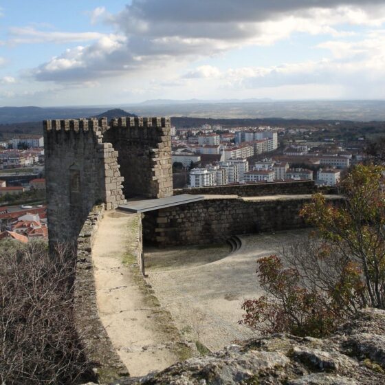 Zamek w Castelo Branco zachował się w niewielkiej części