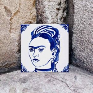 kafelek ręcznie malowany z Fridą Kahlo