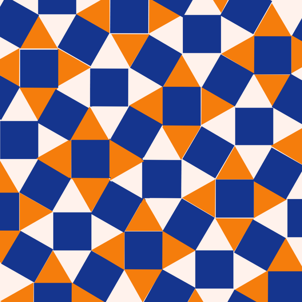 Układ kafelków z figur geometrycznych - 2 typy