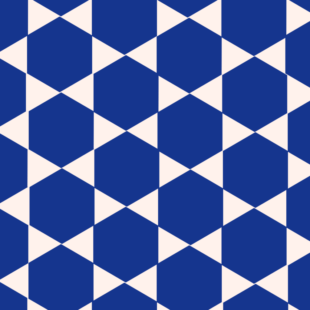 Układ kafelków z figur geometrycznych z dwóch elementów