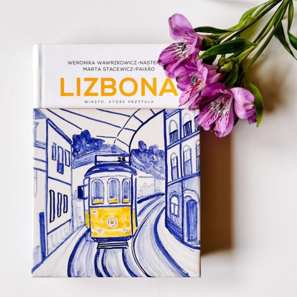 Kafelek z widokiem na Lizbonę i na jej najważniejszy symbol - żółty tramwaj