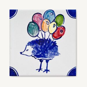 jeż surrealistyczny z balonikami