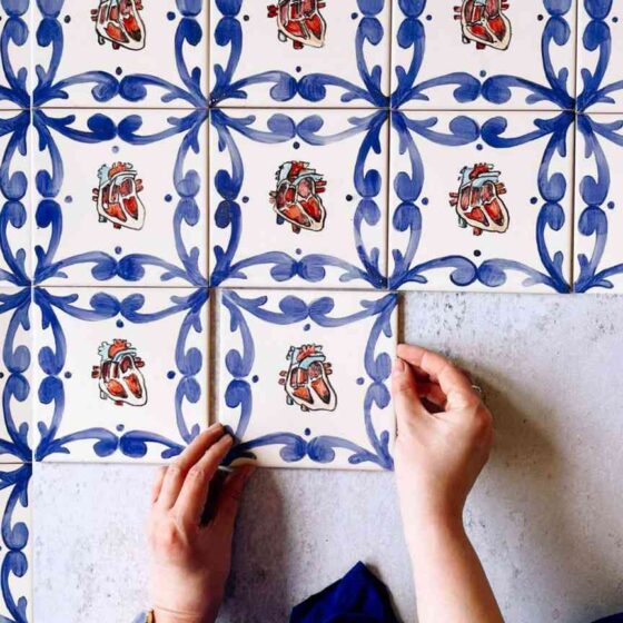 oryginalne kafelki do kuchni ? czemu nie serce?