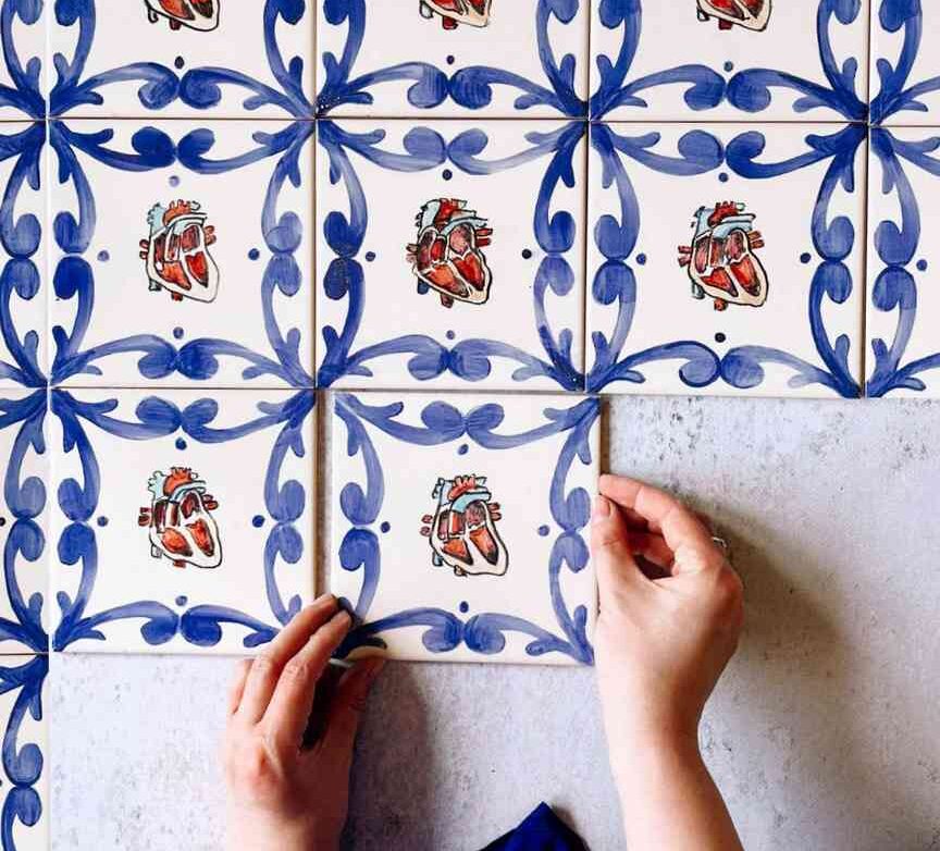 oryginalne kafelki do kuchni ? czemu nie serce?