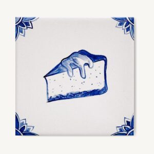 sernik namalowany na kafelku ceramicznym