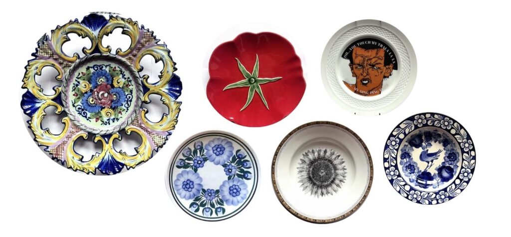 Talerze dekoracyjne ścienne, polskie i portugalskie