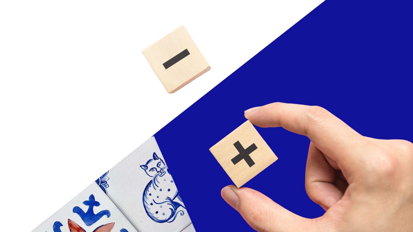 Kafelki ręcznie malowane plusy mają liczne