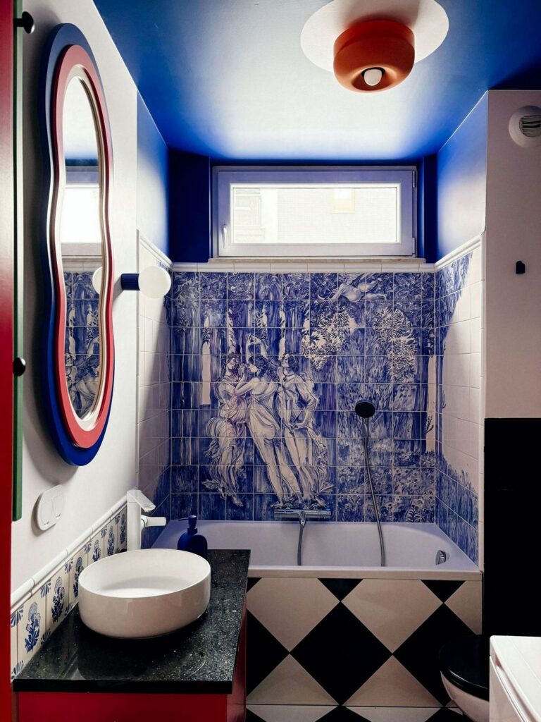 Łazienka z Trzema Gracjami którą zaprojektowałam dla siebie