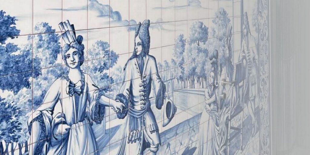 Panel z Casa da Musica w Porto to idealna zapowiedz ksiazki pelnej opowiesci na temat azulejos nad którą pracuję