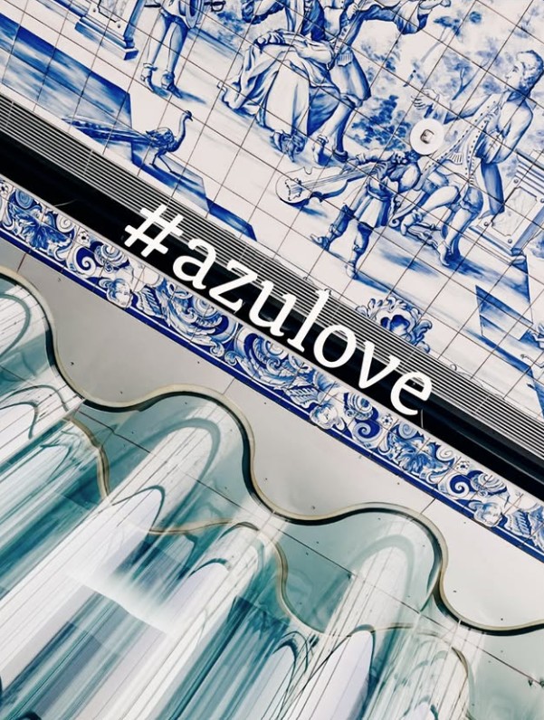 Historia azulejos łączy się z historią Portugalii - tutaj sala VIP w Casa da Musica w Porto